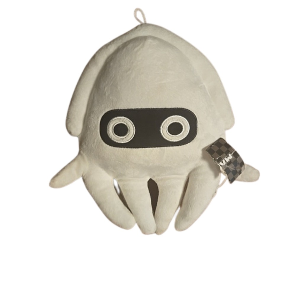 Nintendo Mario Kart Blooper Squid Plush White Hanging Toy Official Licensed 11"